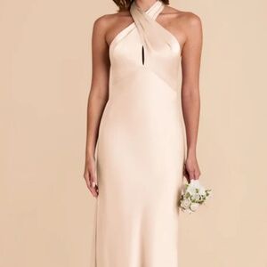 Birdy Grey Monique Matte Satin Dress - Champagne